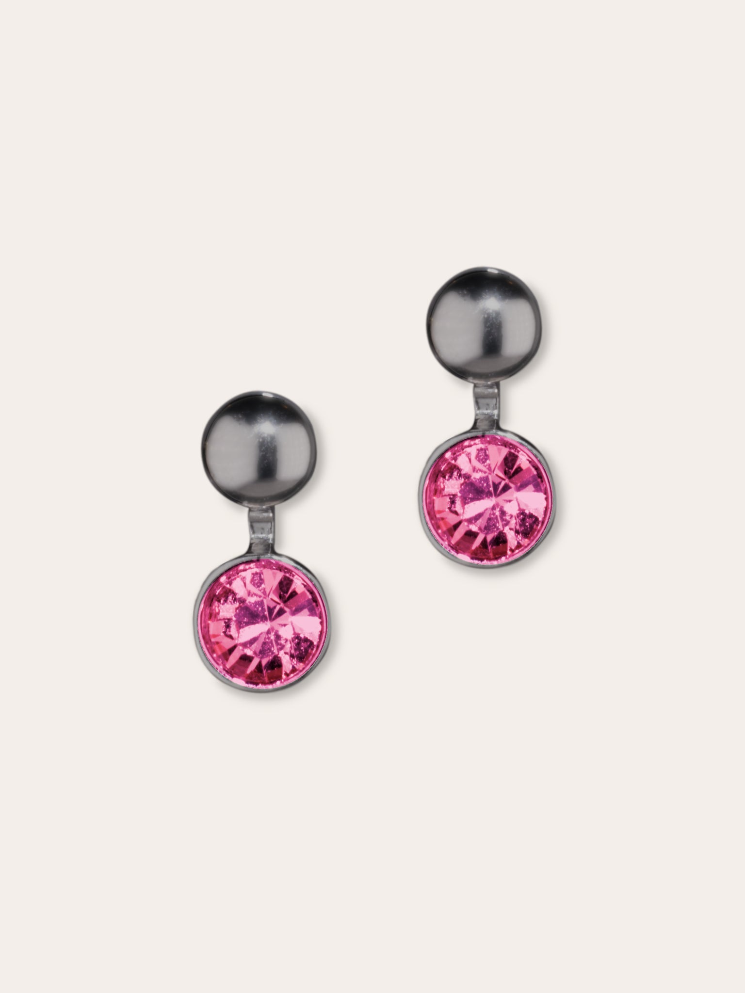 Boucles d’oreilles en cristal d’Autriche et acier inoxydable – Polare
