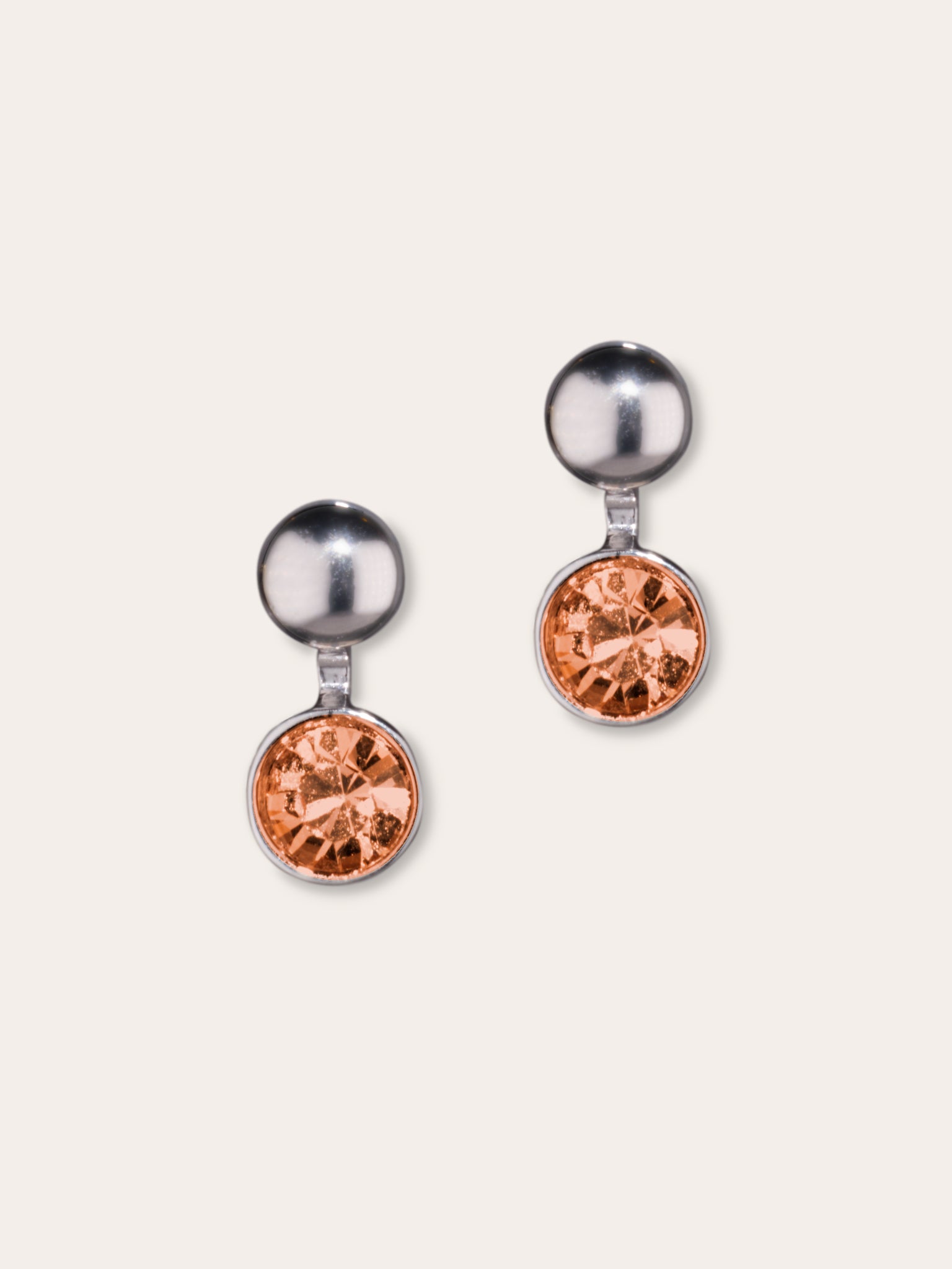 Boucles d’oreilles en cristal d’Autriche et acier inoxydable – Polare