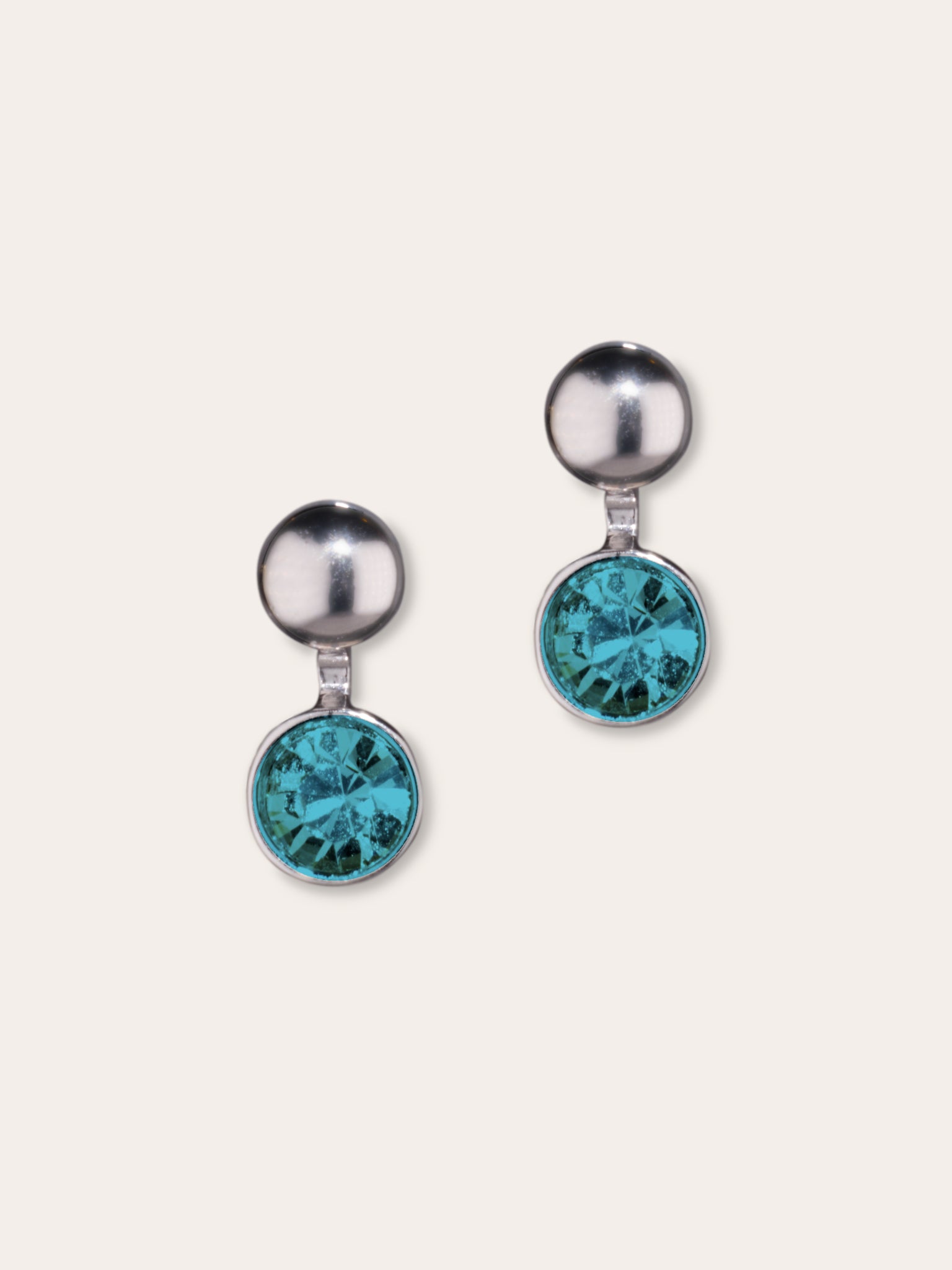 Boucles d’oreilles en cristal d’Autriche et acier inoxydable – Polare
