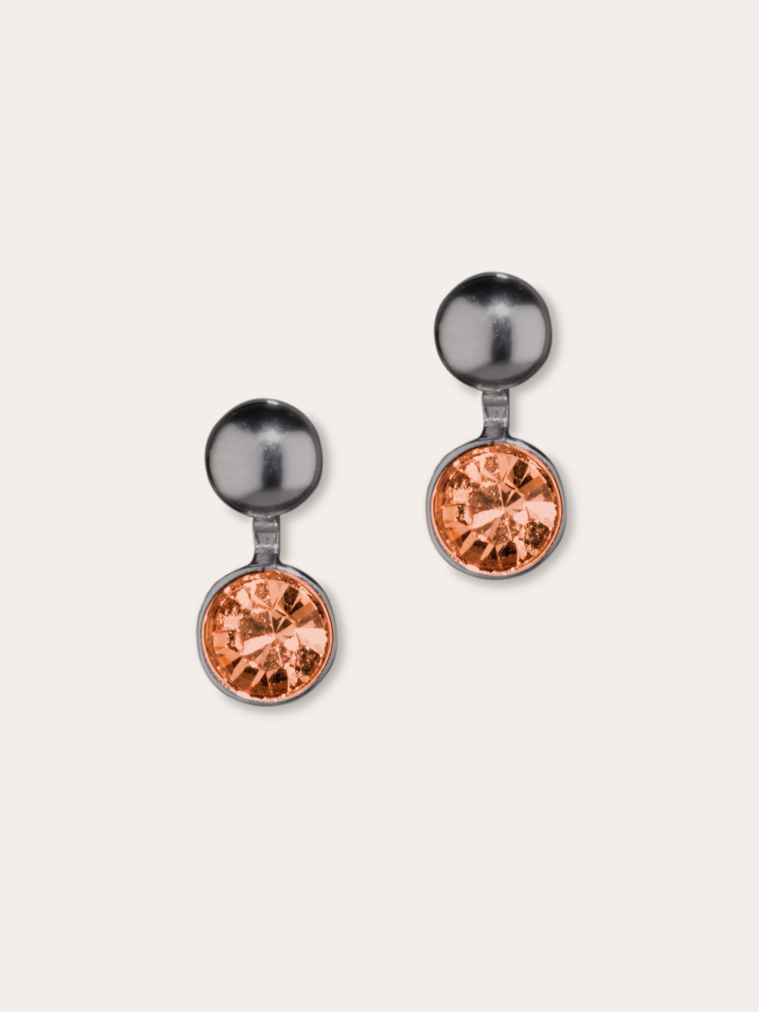Boucles d’oreilles en cristal d’Autriche et acier inoxydable – Polare