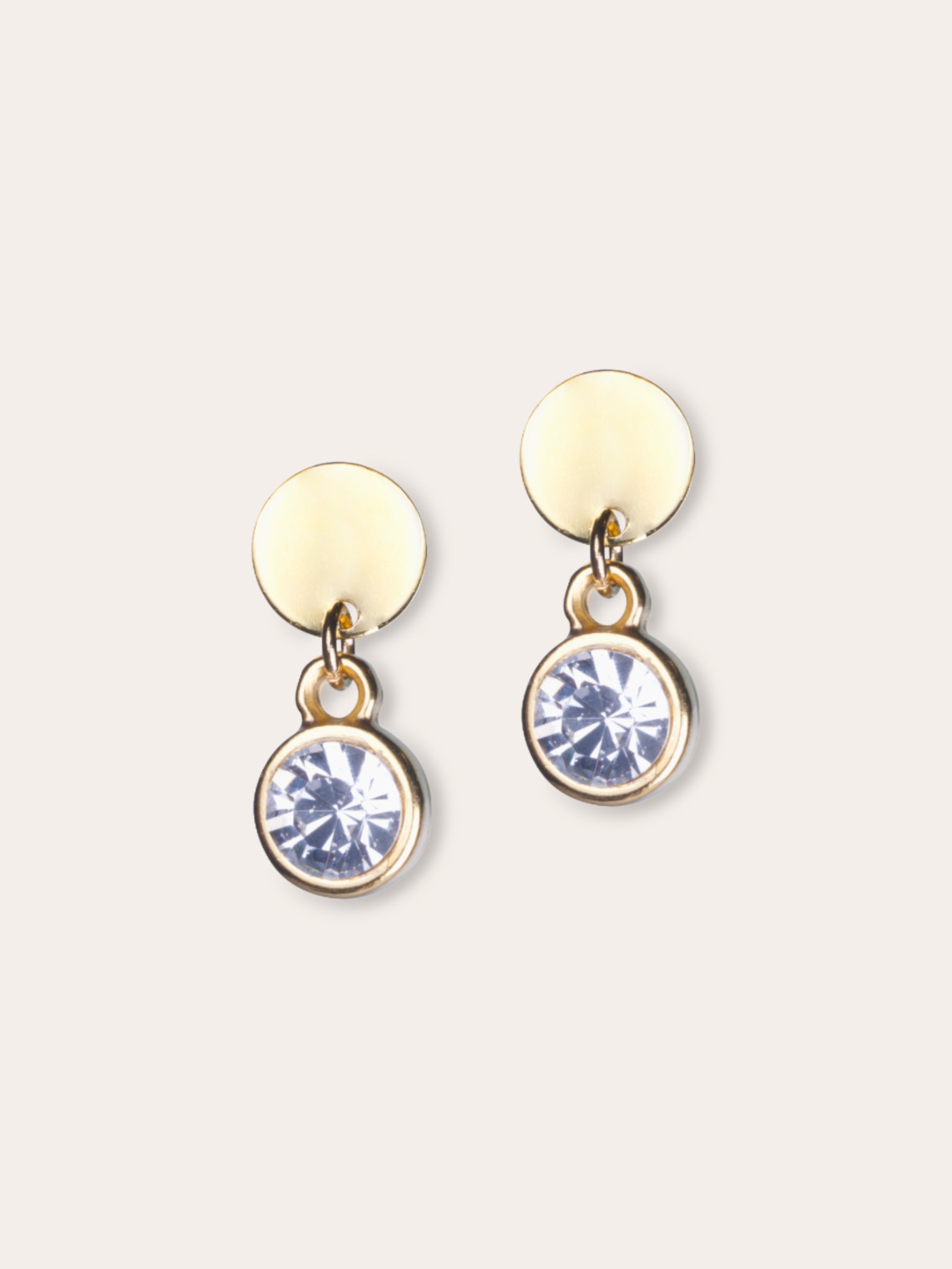 Boucles d’oreilles en cristal d’Autriche et plaqué or 24K – Solea