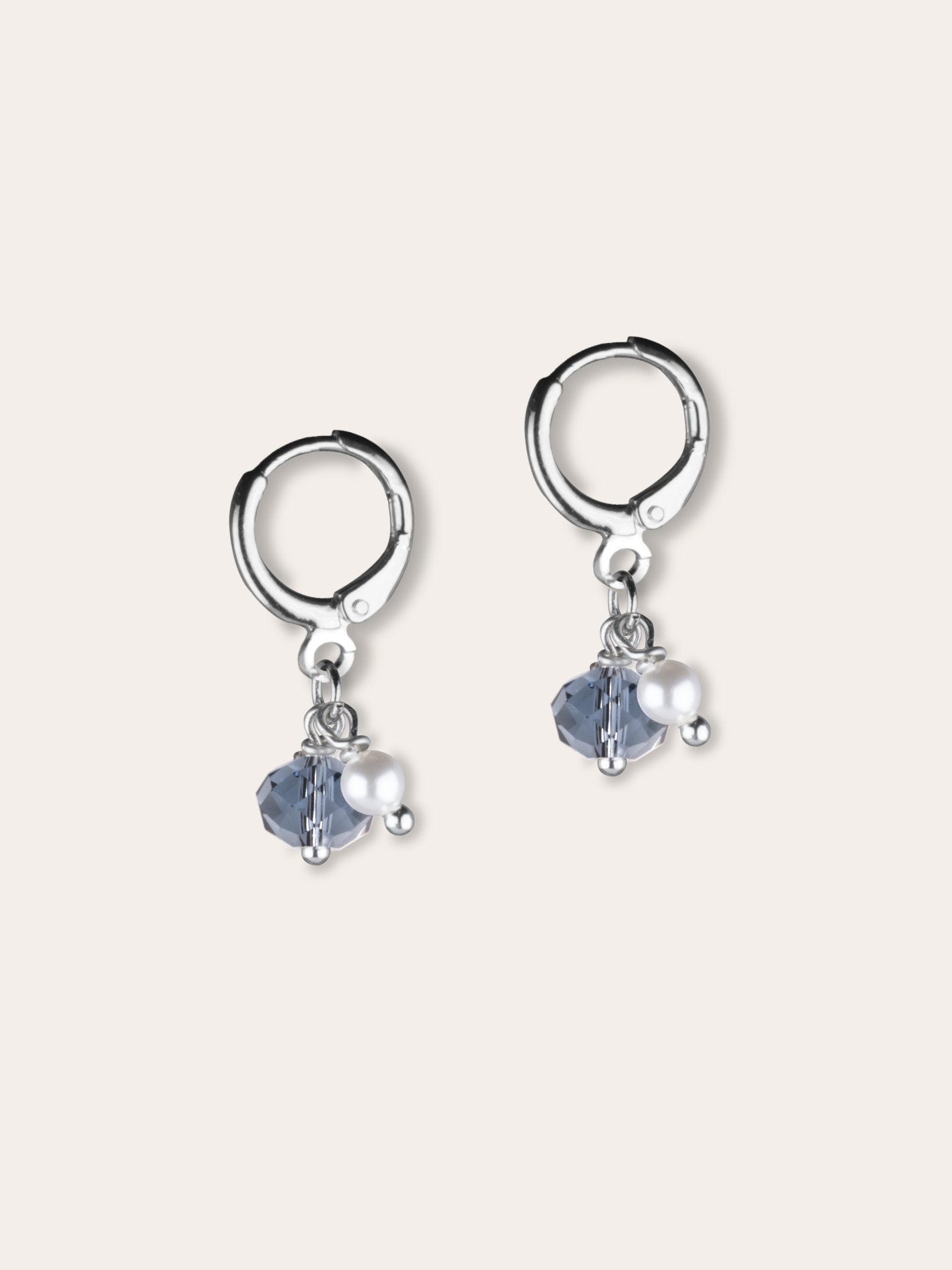Boucles d’oreilles en nacre de cristal et cristal d’Autriche – Balletto