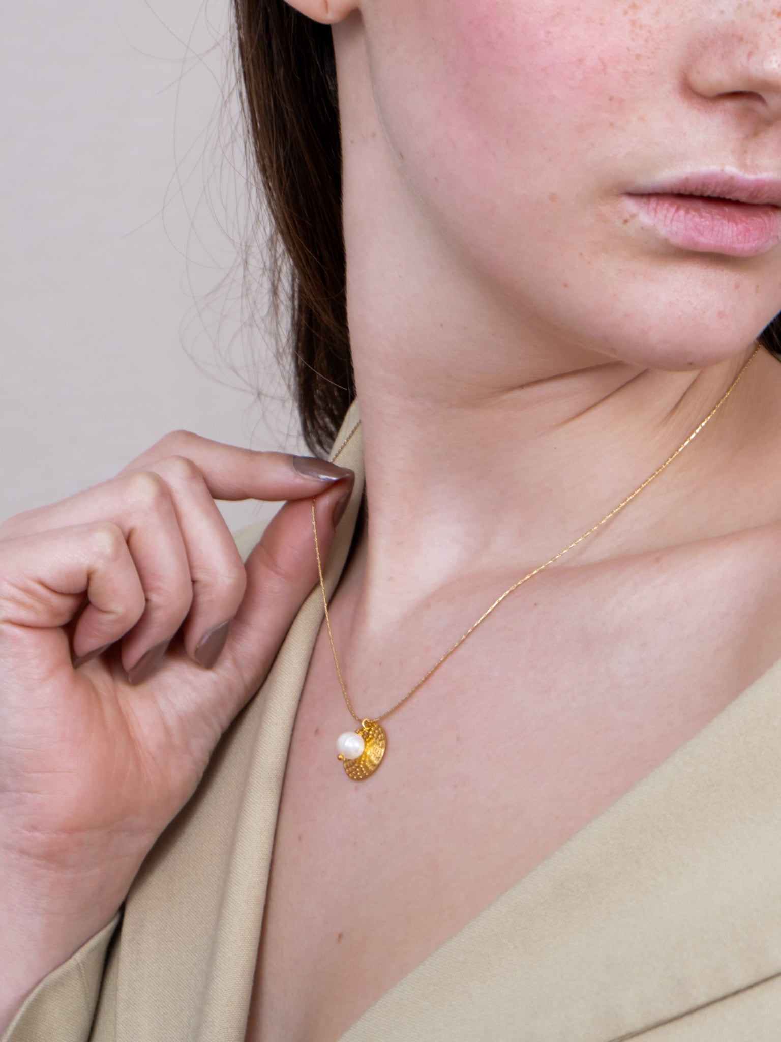 Gouden parelketting