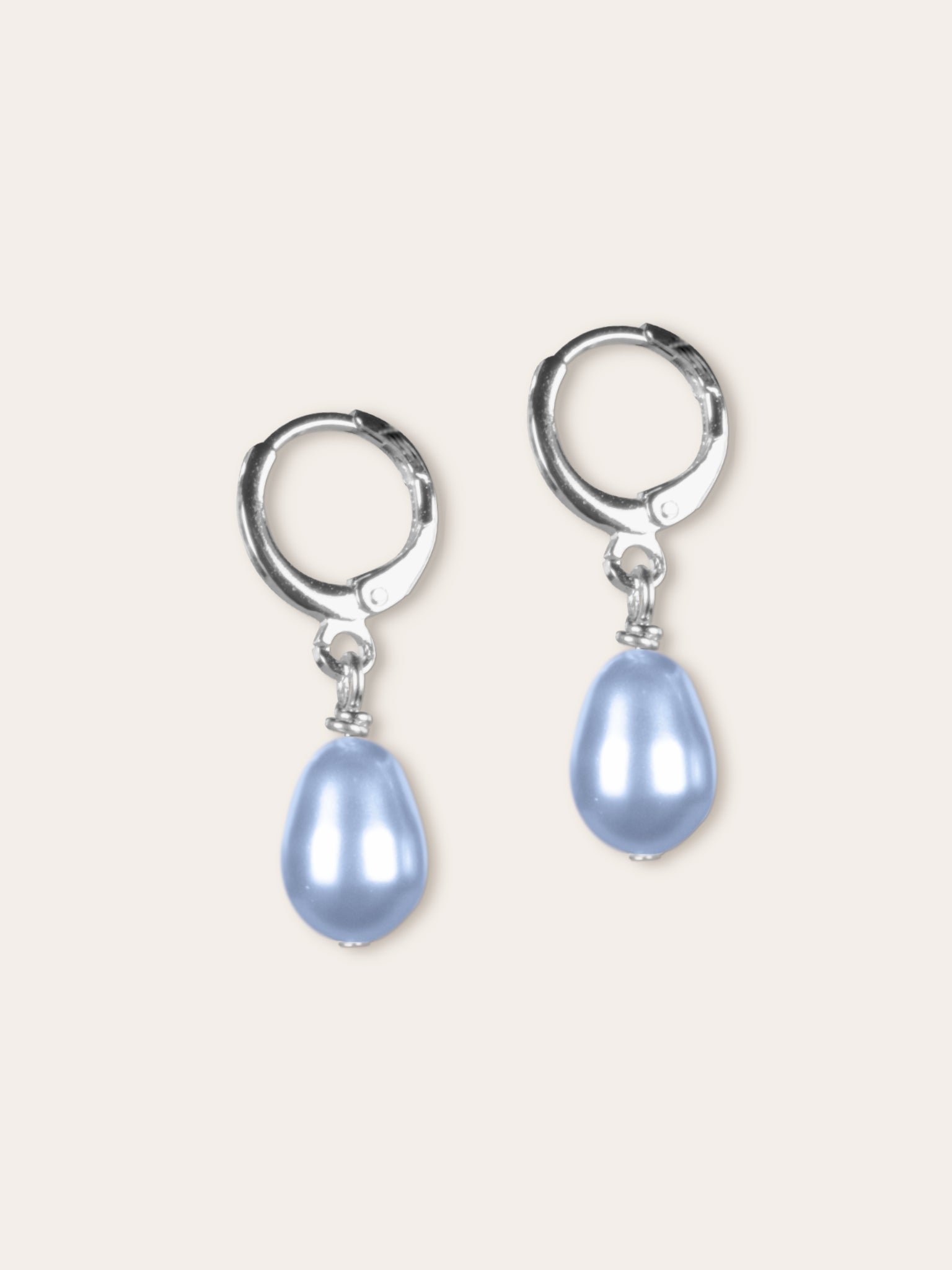 Boucles d’oreilles en nacre de cristal et acier inoxydable – Sublimo