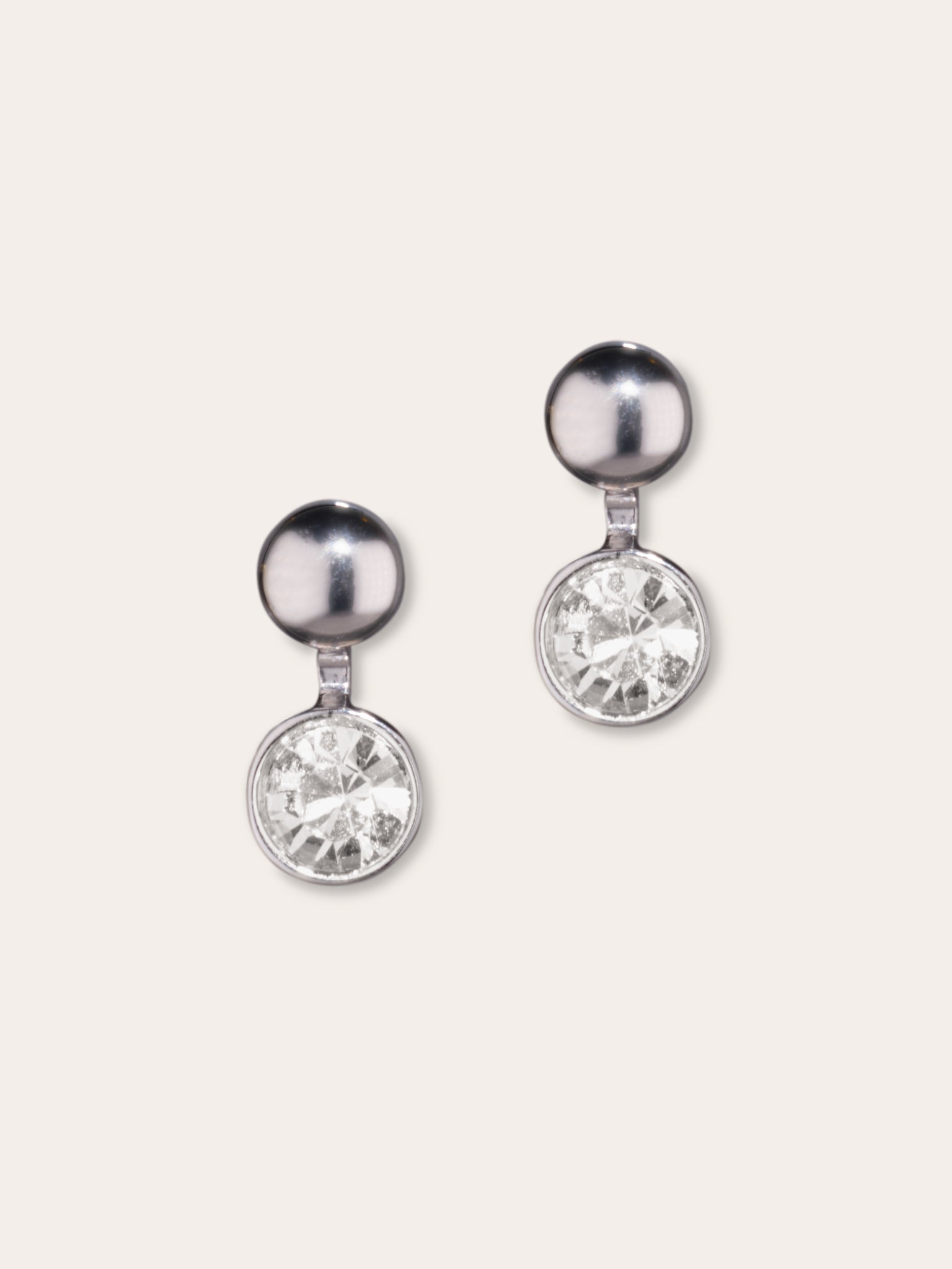 Boucles d’oreilles en cristal d’Autriche et acier inoxydable – Polare