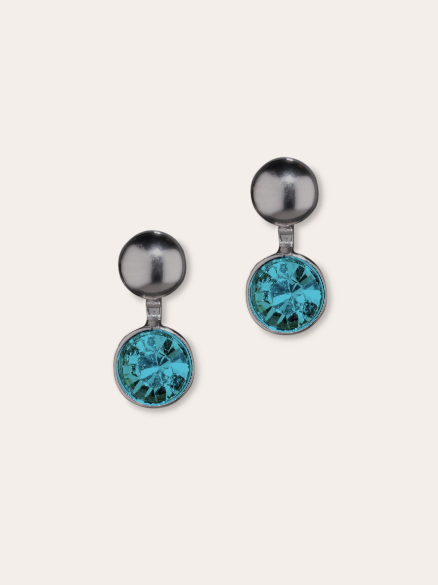 Boucles d’oreilles en cristal d’Autriche et acier inoxydable – Polare