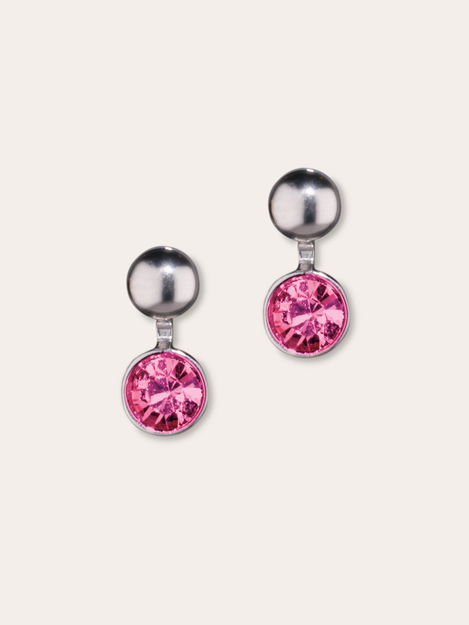 Boucles d’oreilles en cristal d’Autriche et acier inoxydable – Polare