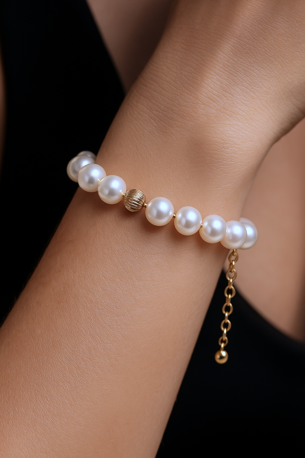Bracelet en perle de culture et goldfilled 14K – Alba